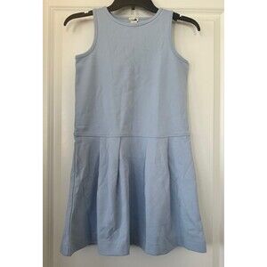 Crewcuts J Crew Uniform Dress Girls Size 10 Ponte Lt Blue School Jumper Stretch